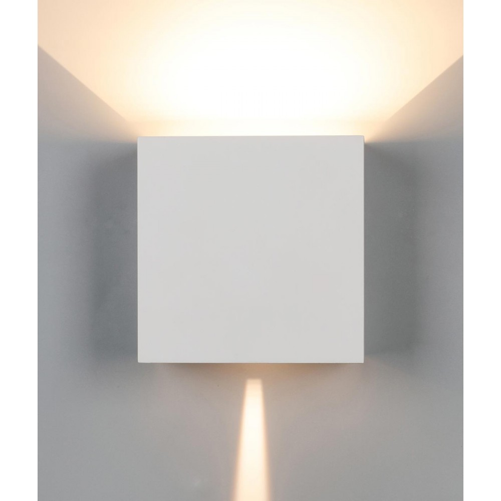 Aplique Blanco Para Exterior Modelo Davos Xl Led Mantra