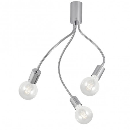 MeLISA chrome 3-light orientable E-27 lamp