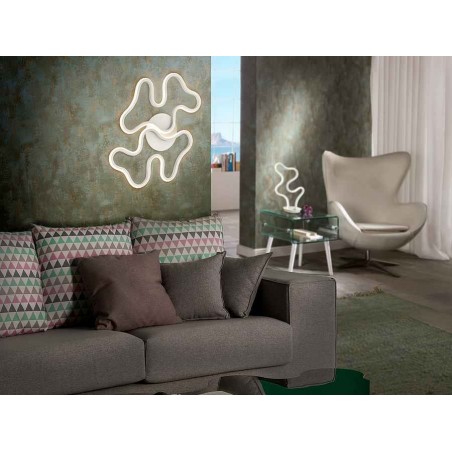 Decorative panel white finish model MAREA by Schuller