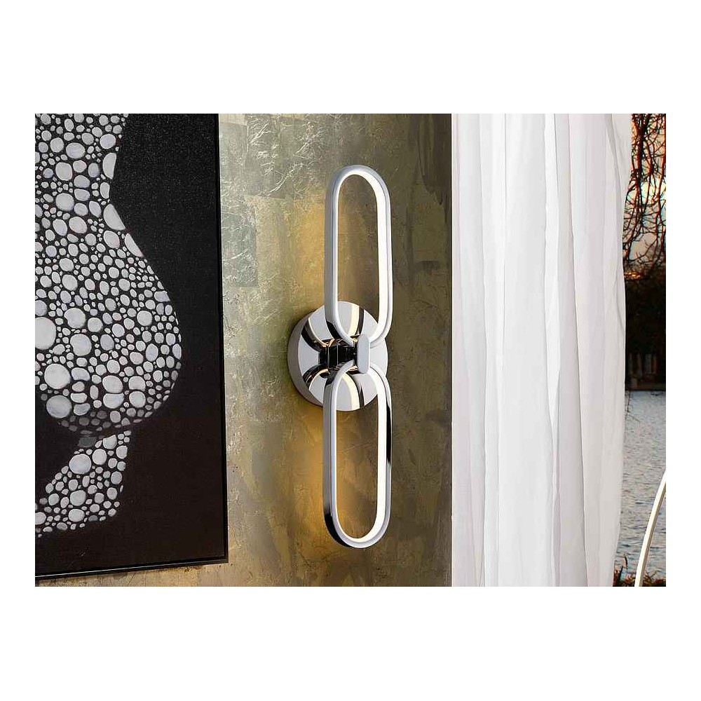 Schuller LED chrome wall attachment