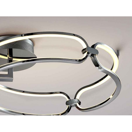 plafon led COLETTE  acabado cromo de SCHULLER