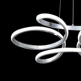 Lampara Colgante 48w 3000k Dragon Cromo 4800lm Regx50d de FABRILAMP.