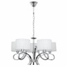 Lampara Durango 5xe14 écran blanc Chrome