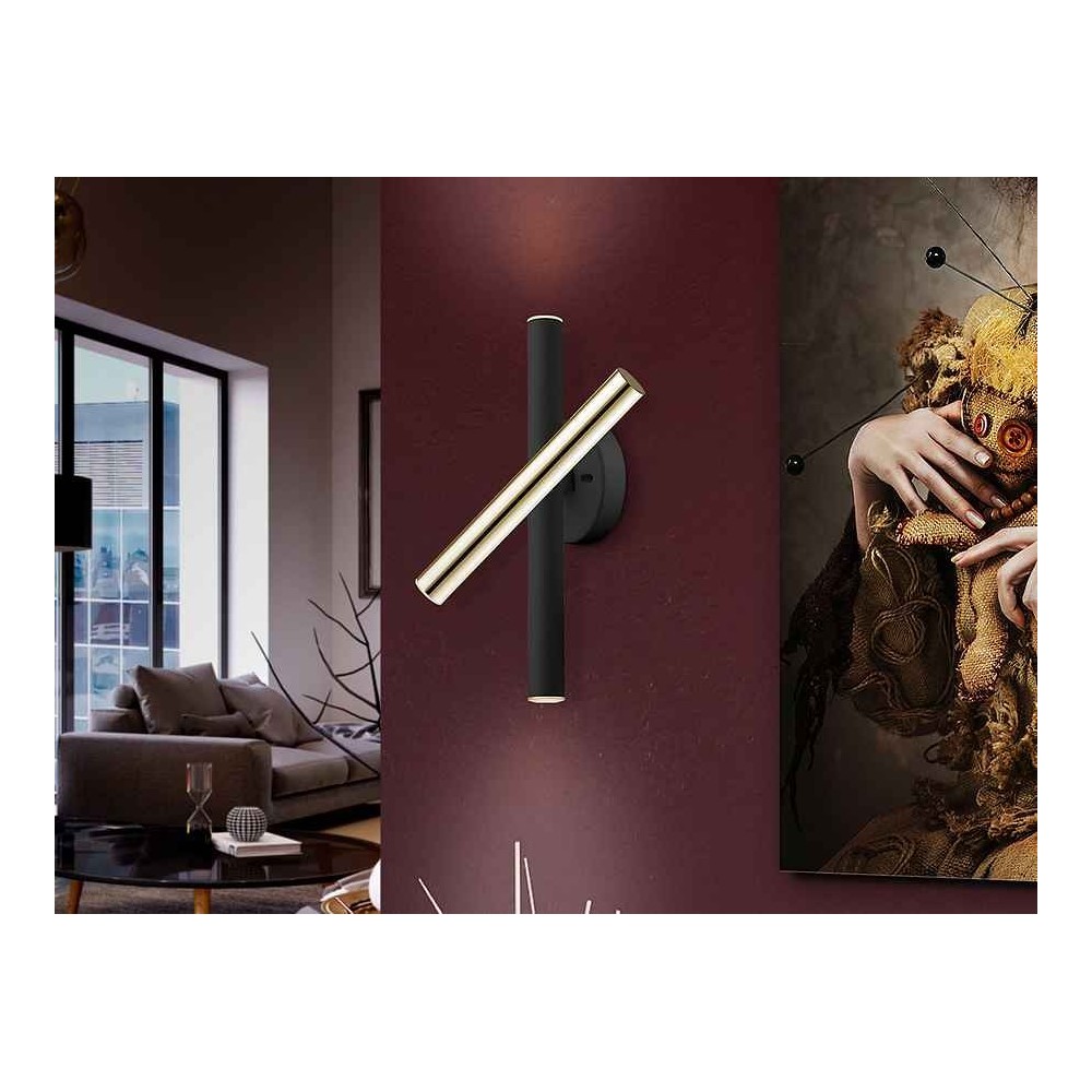Aplique led VARAS  ORO/NEGRO de Schuller