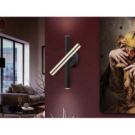 Aplique led VARAS  ORO/NEGRO de Schuller