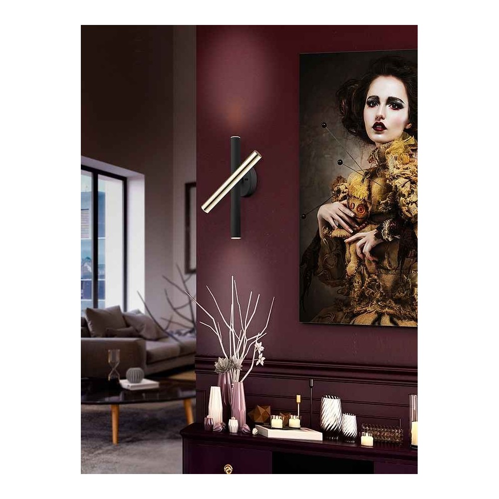 Aplique led VARAS  ORO/NEGRO de Schuller