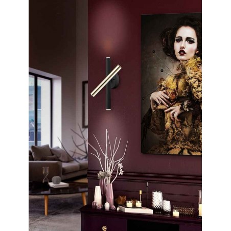 Aplique led VARAS  ORO/NEGRO de Schuller