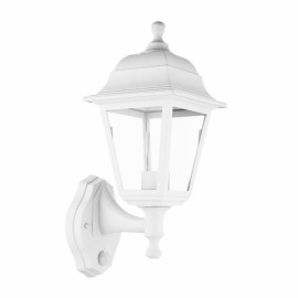 Lampada da Parete da Esterno Basil 1xe27 Bianco Ip44 Policarbonato 35x15x19,7