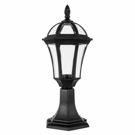 Compino enveloppe extérieure 1xe27 Black Ip44policarbonate 47,6x17,6x17,6x17,6