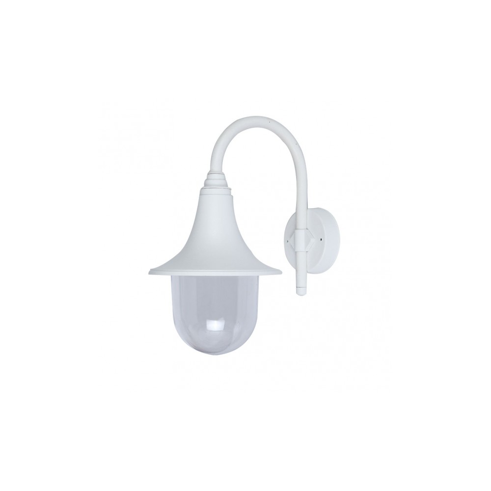 Lampada da Parete da Esterno Finocchio 1xe27 Bianco Ip44policarbonato 40,8x21,7x32,6