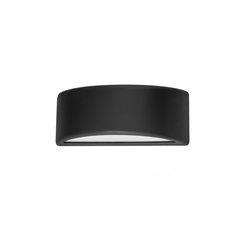 Lampada da Parete da Esterno Kefir 1xe27 Nero Ip65policarbonato 13,2x32x13