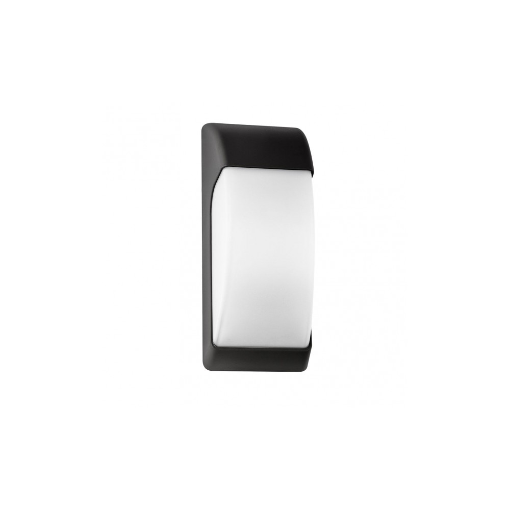 Extérieurement applicable 1xe27 Black Ip65policarbonate 32x12,9x13