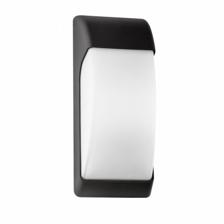 Extérieurement applicable 1xe27 Black Ip65policarbonate 32x12,9x13