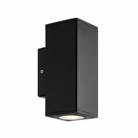 Yopol 2xgu10 Polycarbonate noir 18.6x7,6x9,9 Ip54