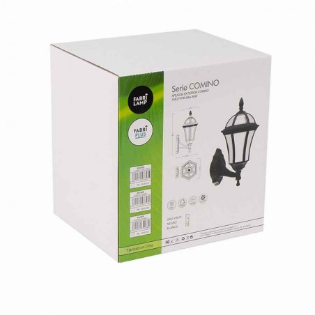 Ip44 Comin noir applicable en polycarbonate FABRILAMP