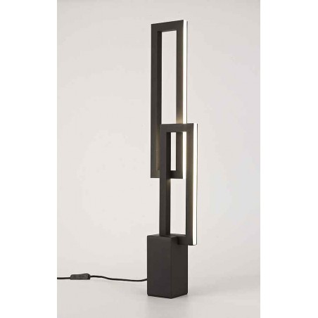 Lamp Overlay LED 18w black model MURAL MANTRA