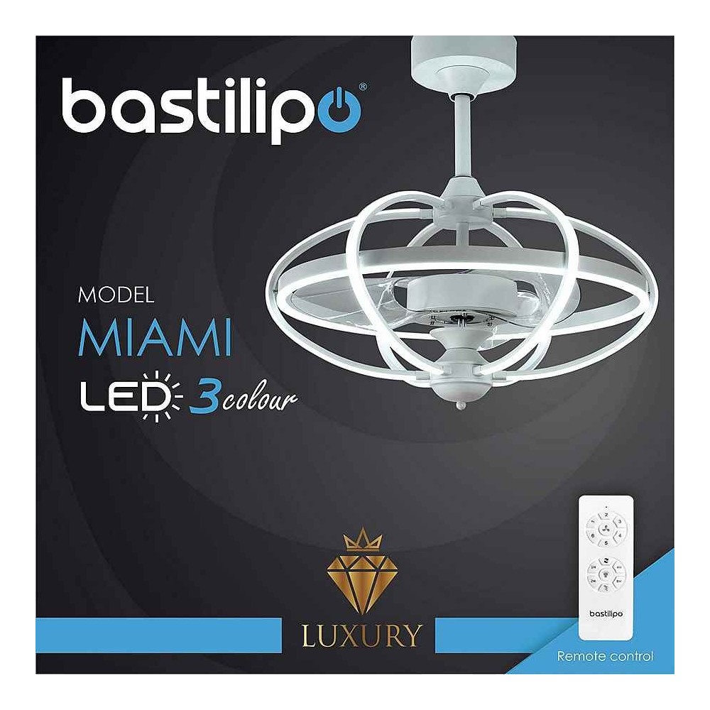 DC MIAMI white temporizer led 3 temperatures reverse function Bastilip