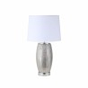 Supermesa Ceramica Sabina 1xe27 Silver Brillo C/pant Blanca 53x30x30 Cm