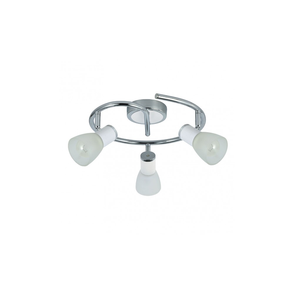 Plafon Cholo3xe14 Blanc/chrome 16x34x34 Cm