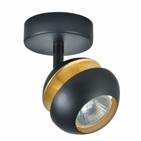 Foco Beethoven 1xgu10 Black/gold 14x13x8,5 Cm