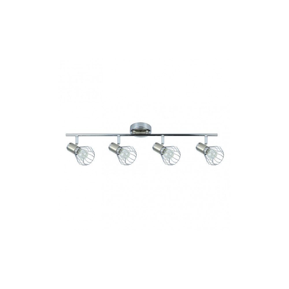 Regleta Mateo 4xe14 Cromo/niquel 15x69,5x8,5 Cm