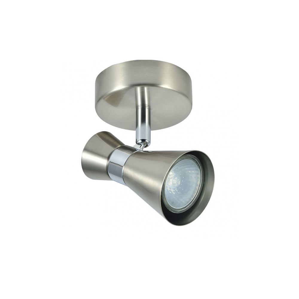 Foco Maximo 1xgu10 Niquel/cromo 15x12x8,5 Cm