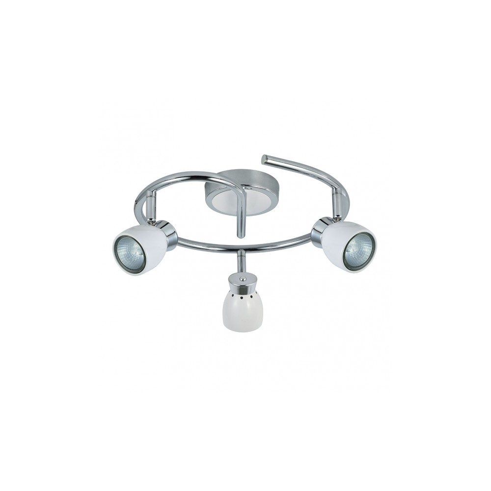 Plafon Chacho 3xgu10 Blanc 14x30x30 Cm