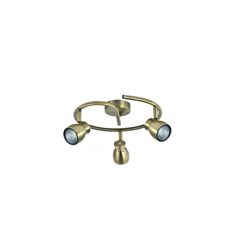 Plafon Chacho 3xgu10 Cuir 14x30x30 Cm