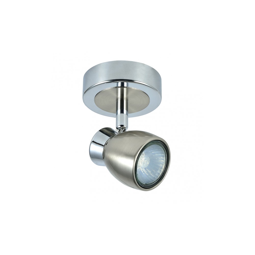Foco Chacho 1xgu10 Niquel 14x12x8,5 Cm
