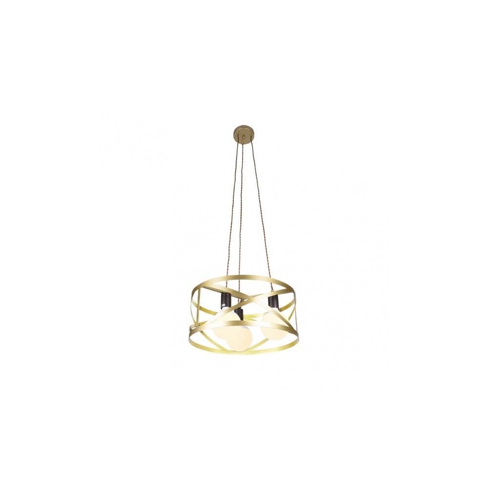 Ciondolo Circolare Melli 3xe27 Oro Regx45x45 Cm