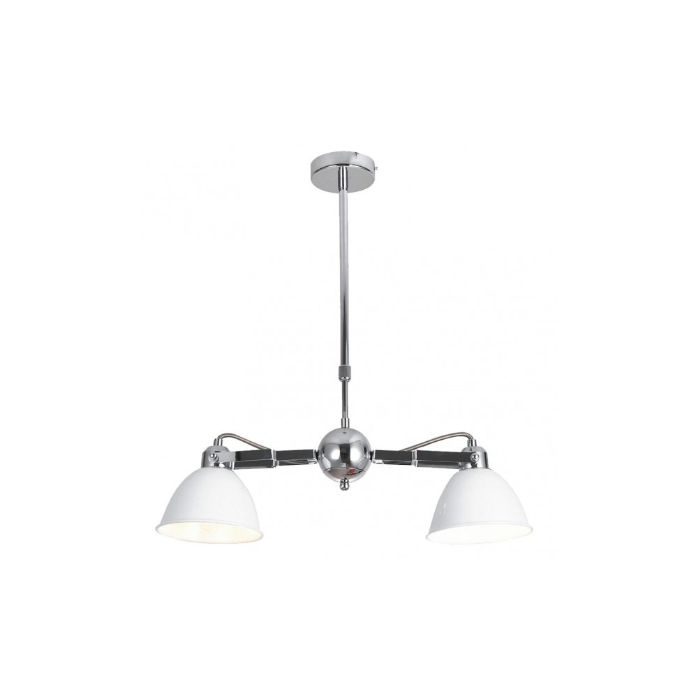 Lampada Buri 2xe27 Bianco/cromo Regx52x15,5 Cm