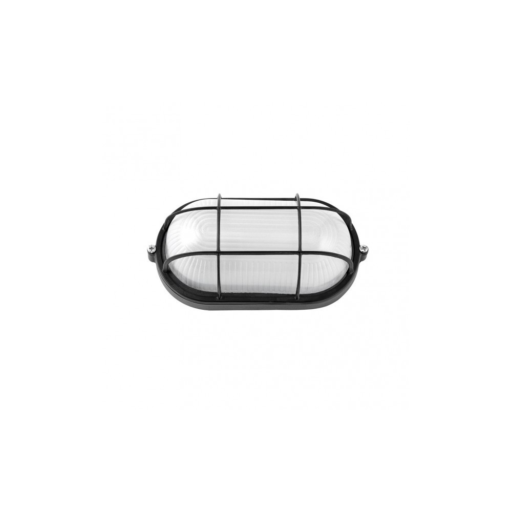 Apply Ext. Oval Aluminium Apus Peq. 1xe27 Black 9x21x10.5 Cm Ip44