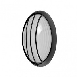 Ext.oval Aluminium Aquila Peq.1xe27 Noir 10.5x22x14 Cm Ip44