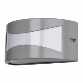 Extérieur Aluminium Hadar 1xe27 Gris Ip44 13x25x12 Cm