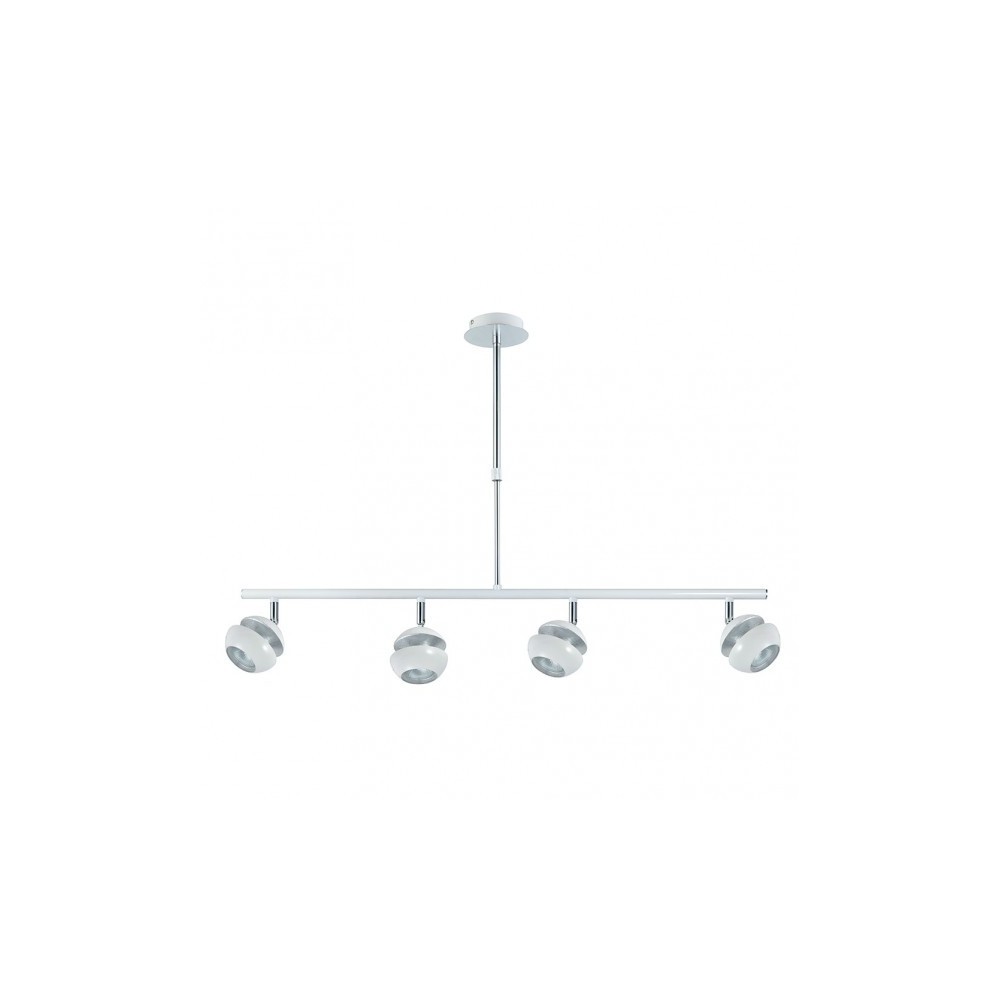 Beethoven Pendant White/Silver 4xgu10