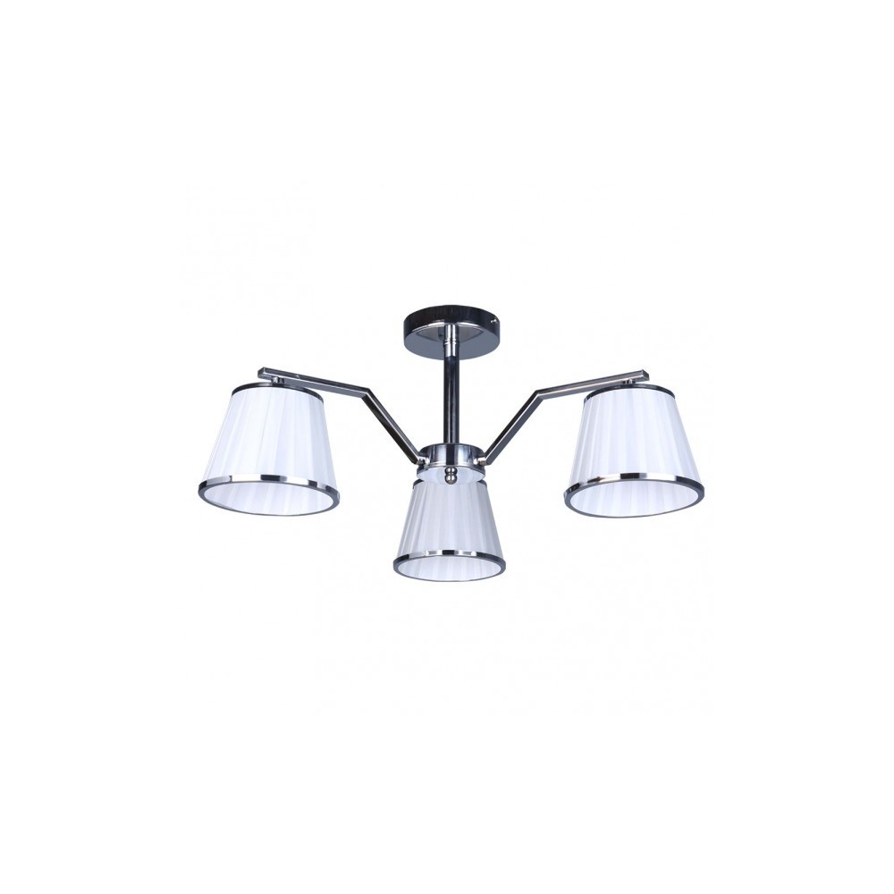 Lampe Trebol 3xe14 Chrome Pant.blanca 24x56x56 Cm