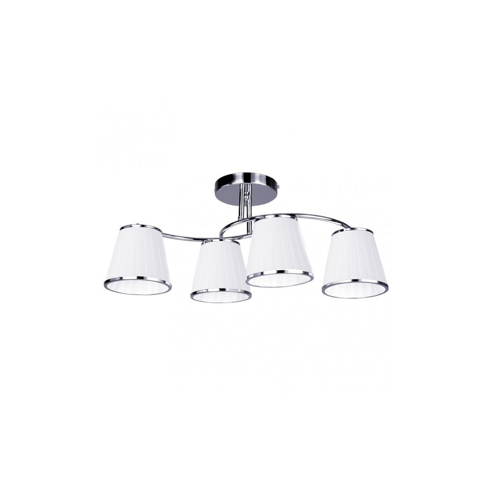 Lampe Lantanas 4xe27 Cromo Pant.blanca 24x64x31,5 Cm