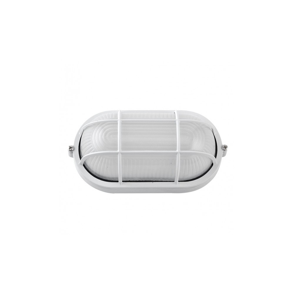 Ext.oval Aluminium Apus Grande 1xe27 Blanc 11,5x27,5x15,5 Cm Ip44