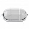 Appliquer Ext.oval Aluminium Apus Large 1xe27 Blanc 11,5x27,5x15,5 Cm Ip44