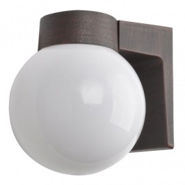 Extérieur Aluminium Procyon 1xe27 Marron 18x18x15 Cm Ip44