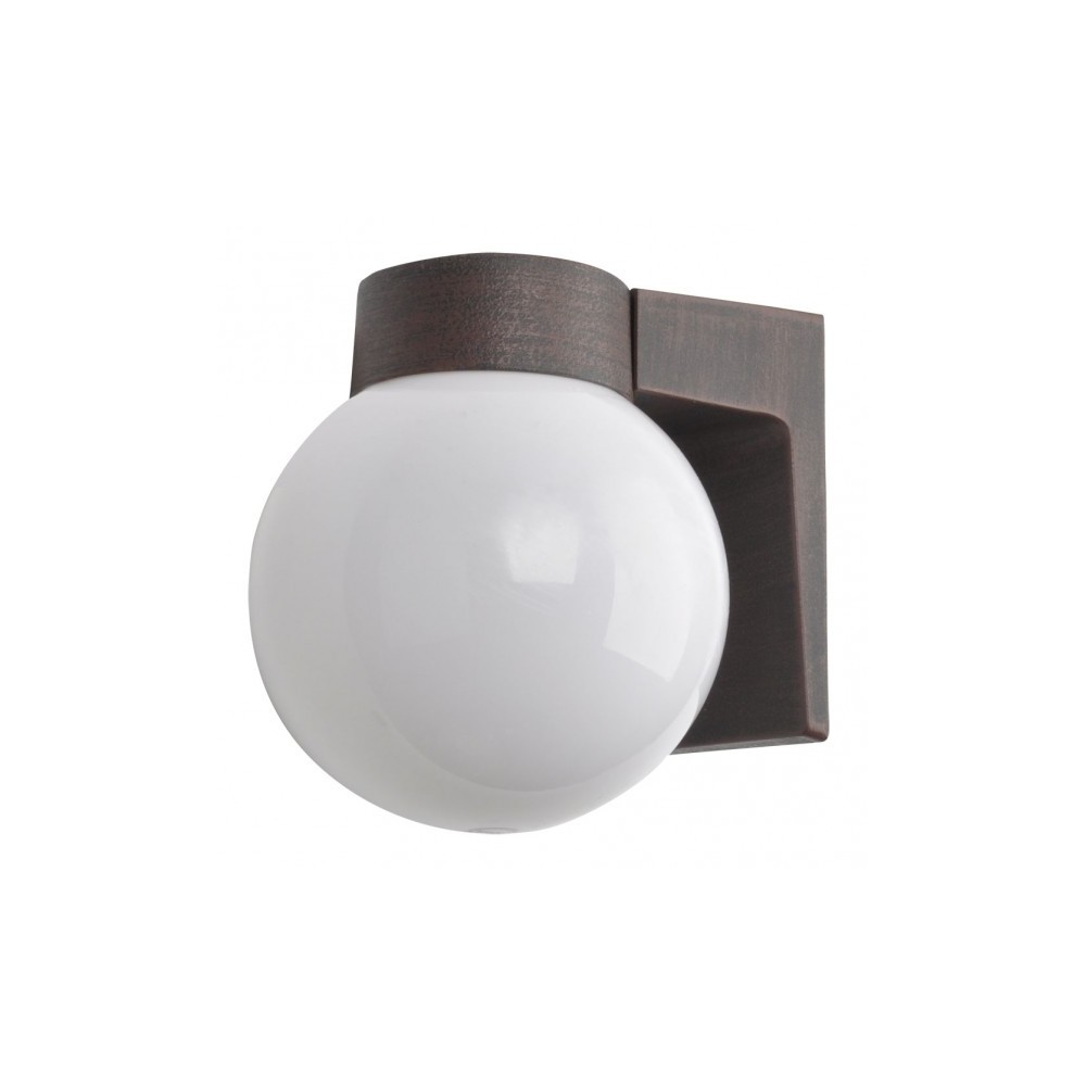 Extérieur Aluminium Procyon 1xe27 Marron 18x18x15 Cm Ip44