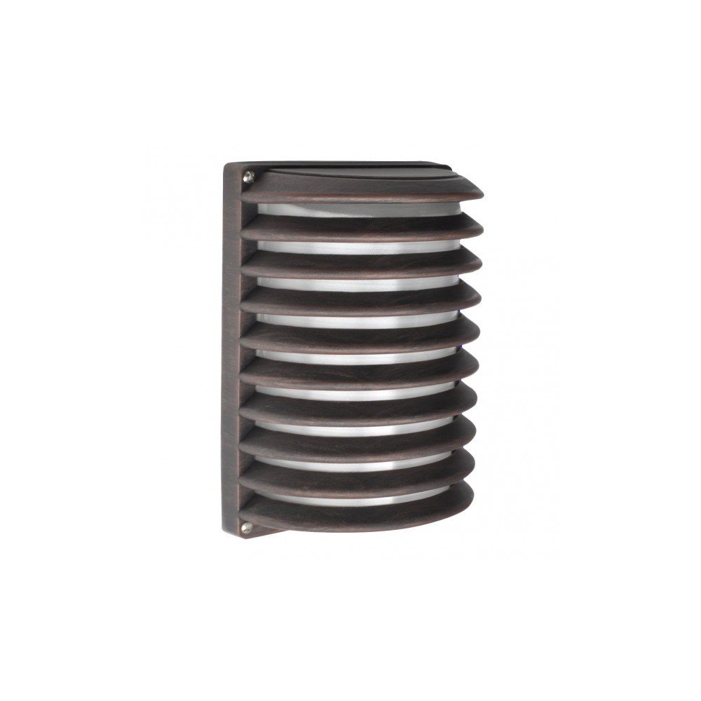 Appliquer Ext. Aluminium Achernar 1xe27 Marron Ip44 25,5x18x13 Cm