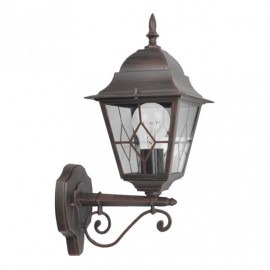 Extérieur Aluminium Bootes 1xe27 Marron Ip44 44x27x18 Cm