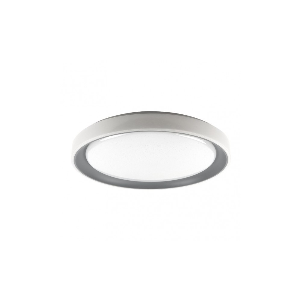 Plafon Luanda 72w 3000-4000-6000k Grigio Rosso.7x49,5d 7200lm Reg.intens. C.remote C/memoria