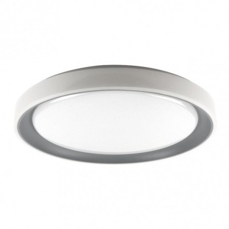 Plafon Luanda 72w 3000-4000-6000k Grigio Rosso.7x49,5d 7200lm Reg.intens. C.remote C/memoria