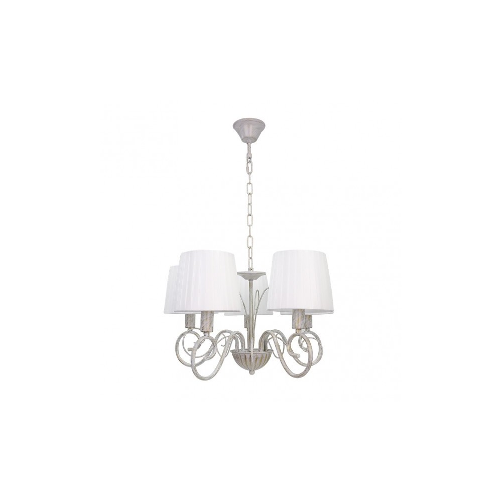 Lamp Amsterdam 5xe14 White/gold Regx45x45 Cm