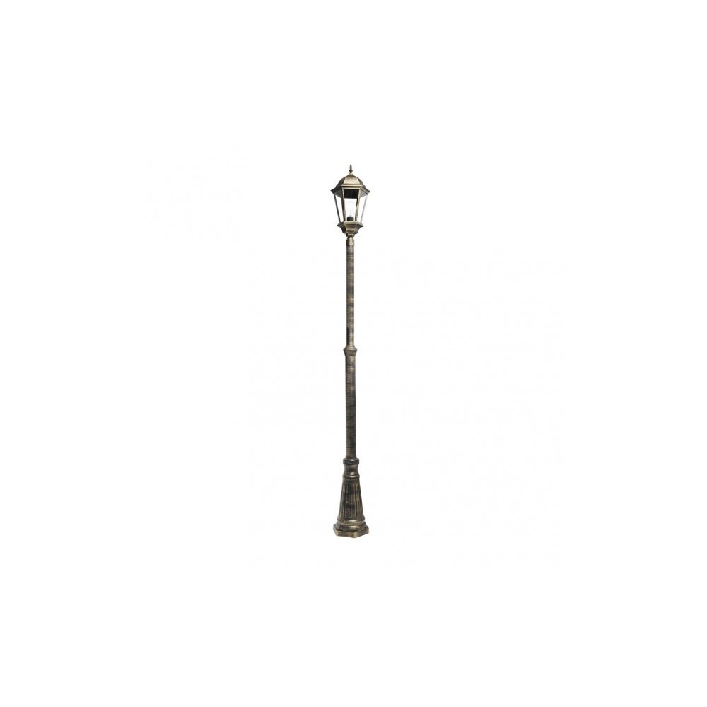 Lampe extérieure Aluminium Regulus 1xe27 Noir/or 230x25x25 Cm Régulable à hauteur Ip44