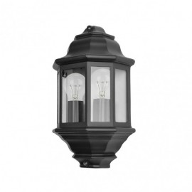 Aluminium extérieur Shaula 2xe27 Noir Ip44 38,5x22x12,5 Cm