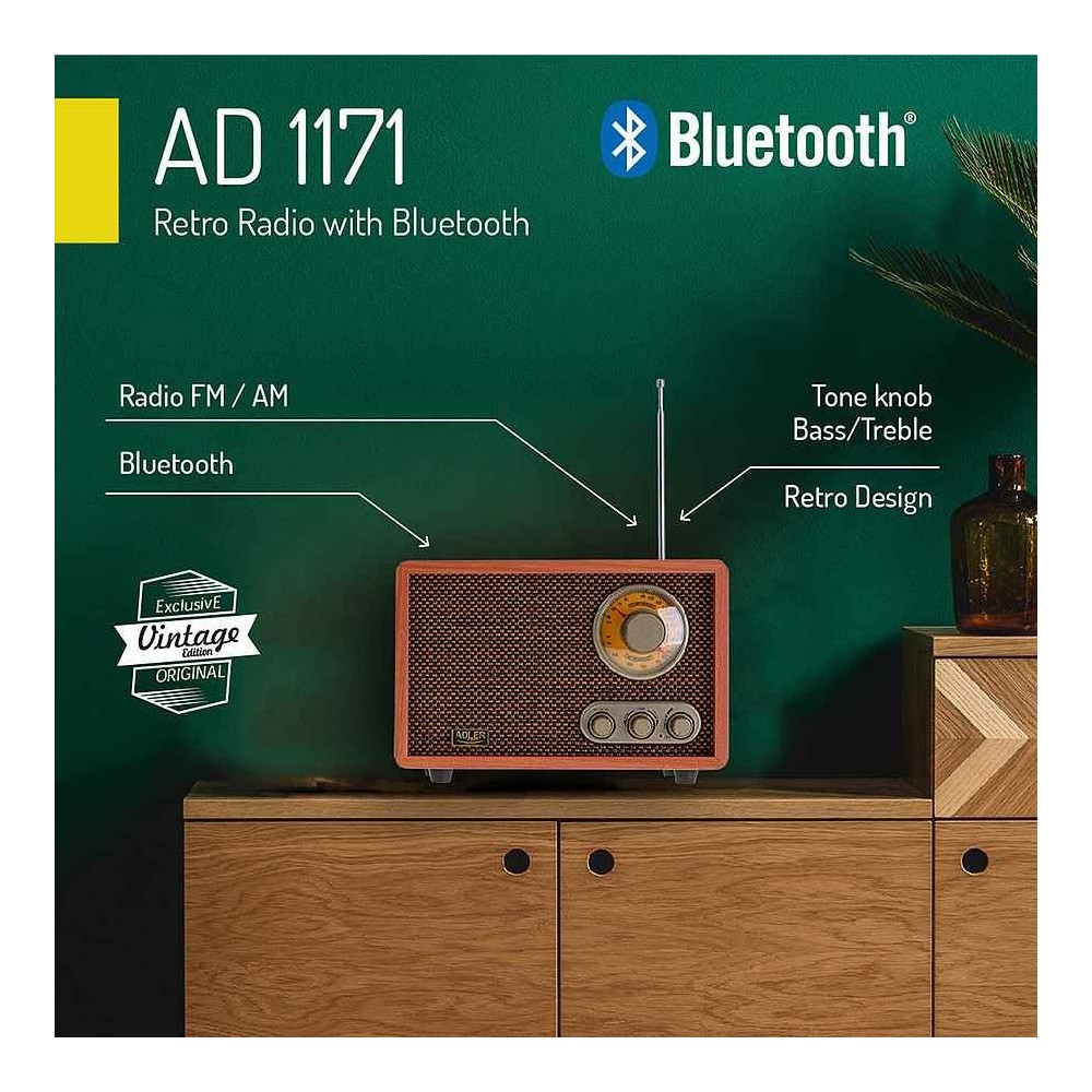Radio Retro C/bluetooth Am/fm, Fabrilamp