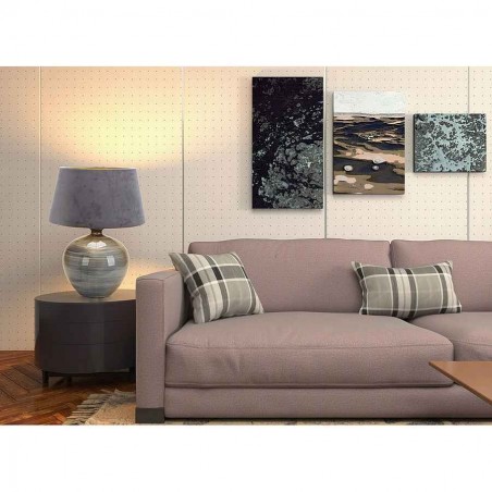 Surface avec velours gris BETTA Gris Brillo 58 cm Fabrilamp